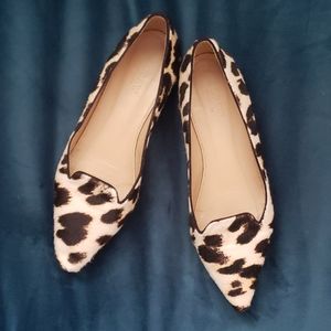 J crew calf hair loafers